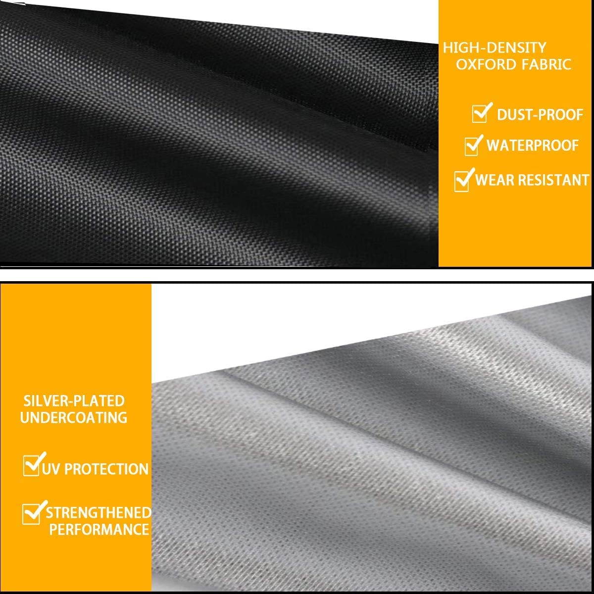 POMER Treadmill Covers, Dustproof Waterproof Non-Folding Running Machine Protective Cover with Zipper - Ideal for Indoor Outdoor Home Treadmill Use (Size L: 85x38x75 inch)