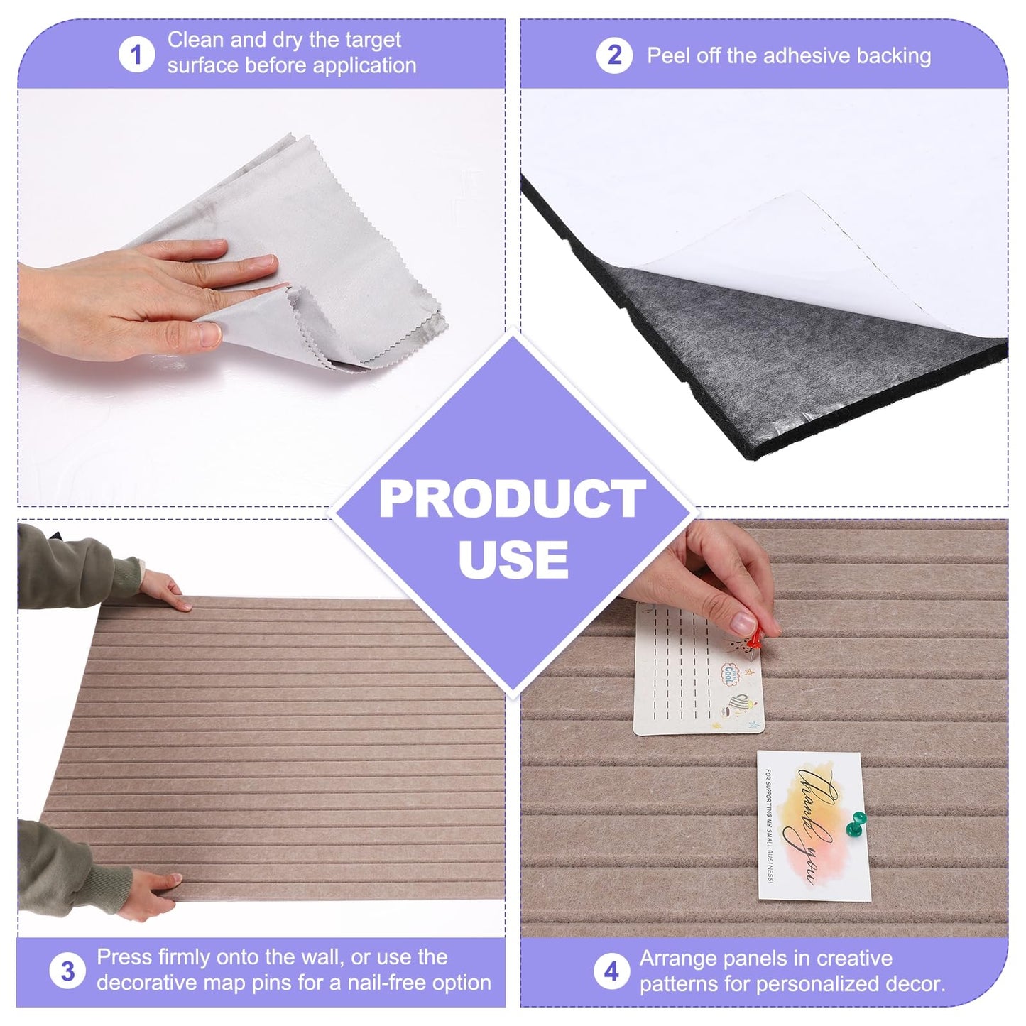 MECCANIXITY 10 Pack Acoustic Panel 47"x24"x0.4" Self Adhesive Soundproof Wall Panels Sound Absorbing Foam for Recording Room Studio Office, Dark Gray