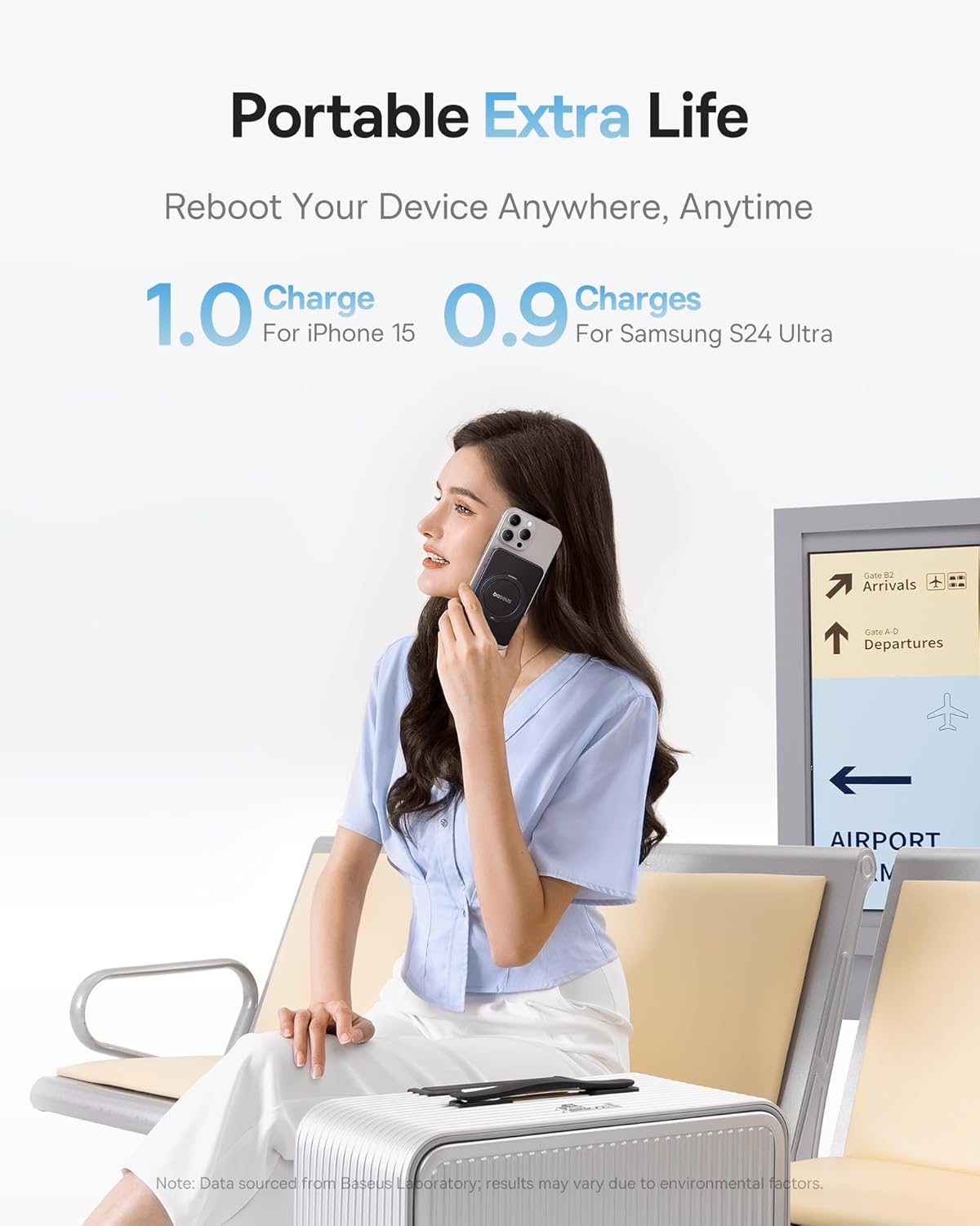 Baseus Qi2 15W 5000mAh Pack 17 16/15/14/13/12 PicoGo Magnetic Power Bank, Certified Ultra-Fast Wireless Portable