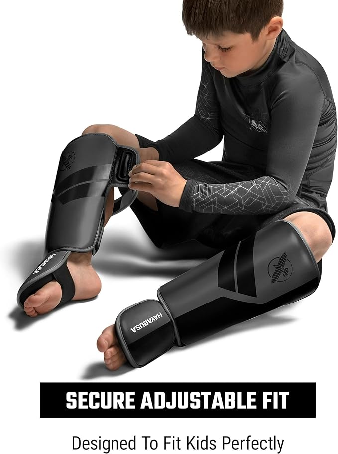 Hayabusa S4 Kids Shin Guards, Muay Thai, MMA, Kickboxing, Martial Arts