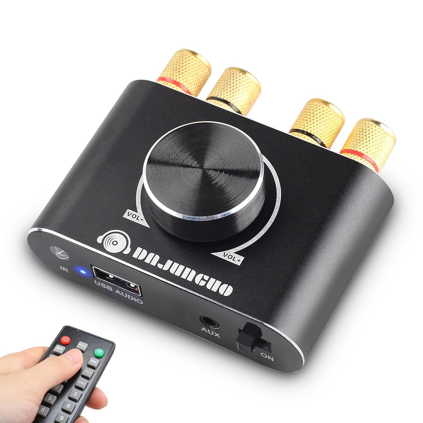 X50H 50W+50W 2.0 TPA3116D2 19V4.74A Bluetooth Amplifier Power Output with Remote Control, Stereo Bluetooth Amplifier