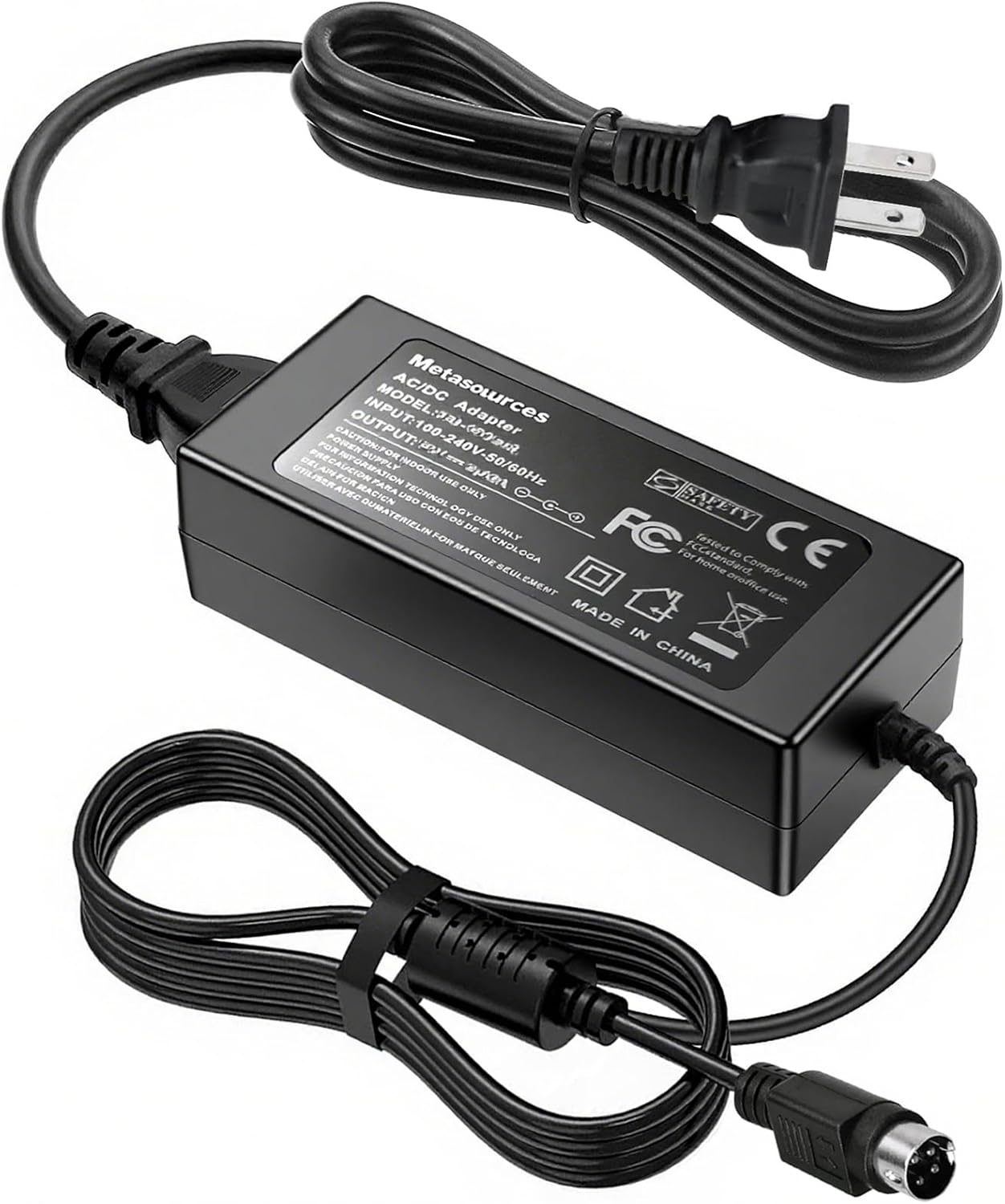 Metasources 4-Pin 12V 4 8 16 8 5A AC/DC Adapter Compatible with DW Digital WatchDog Max-II DW-MAX-II MAXII Channel Ch