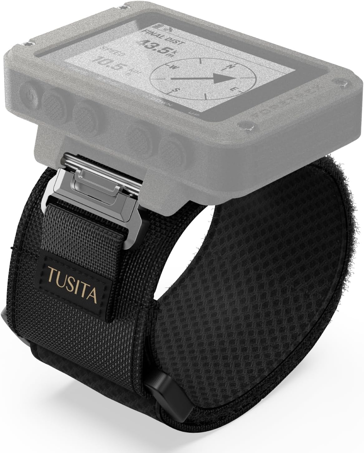 TUSITA 601 701 801 901 Wrist Straps Compatible with Garmin Foretrex Wrist-Mounted GPS - Tactical Black