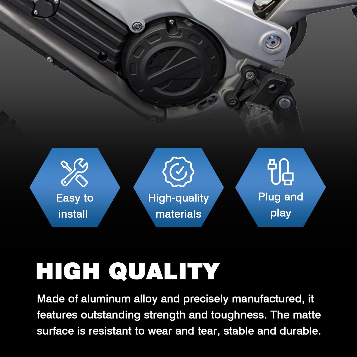 Electric Dirt Bike Foot Pegs Brackets Holder Kits Compatible with Talaria XXX X3 and Talaria XXX X3 PRO Footpeg Pedal Bracket Support
