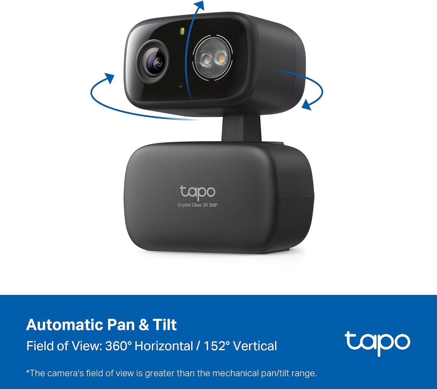 Tapo 2K 360 C217 Indoor/Outdoor Pan/Tilt Wired Security Camera - Baby Monitoring, Person & Baby Cry Detection, Motion