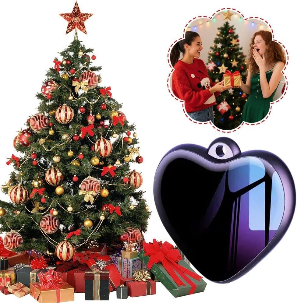 Generic 200h (8GB) Heart Pendant Voice Recorder - Storage AI-Powered Voice-to-Text Recorder with HD Noise Reduction