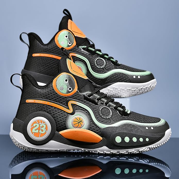 Boys Basketball Shoes Breathable Indoor Athletic Shoes Youth Outdoor Fashion Sneakers Comfortable Basketball Shoes for Girls