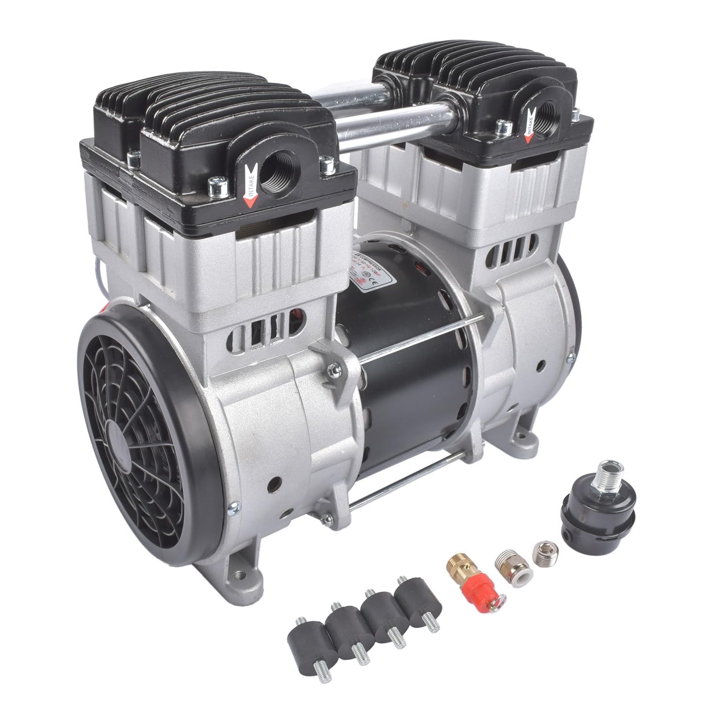 110 Volts 2 HP Electric Air Compressor 15 Amps SP-9421, SP9421 24 Gallons Ultra Quiet and Oil-Free Pump/Motor Mixizap