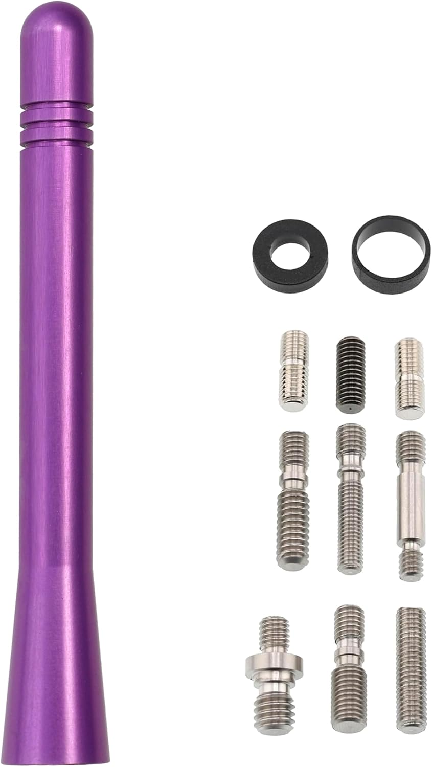 Votex 4 Inch - Made in USA - Purple Aluminum Antenna - Stainless Steel Threading