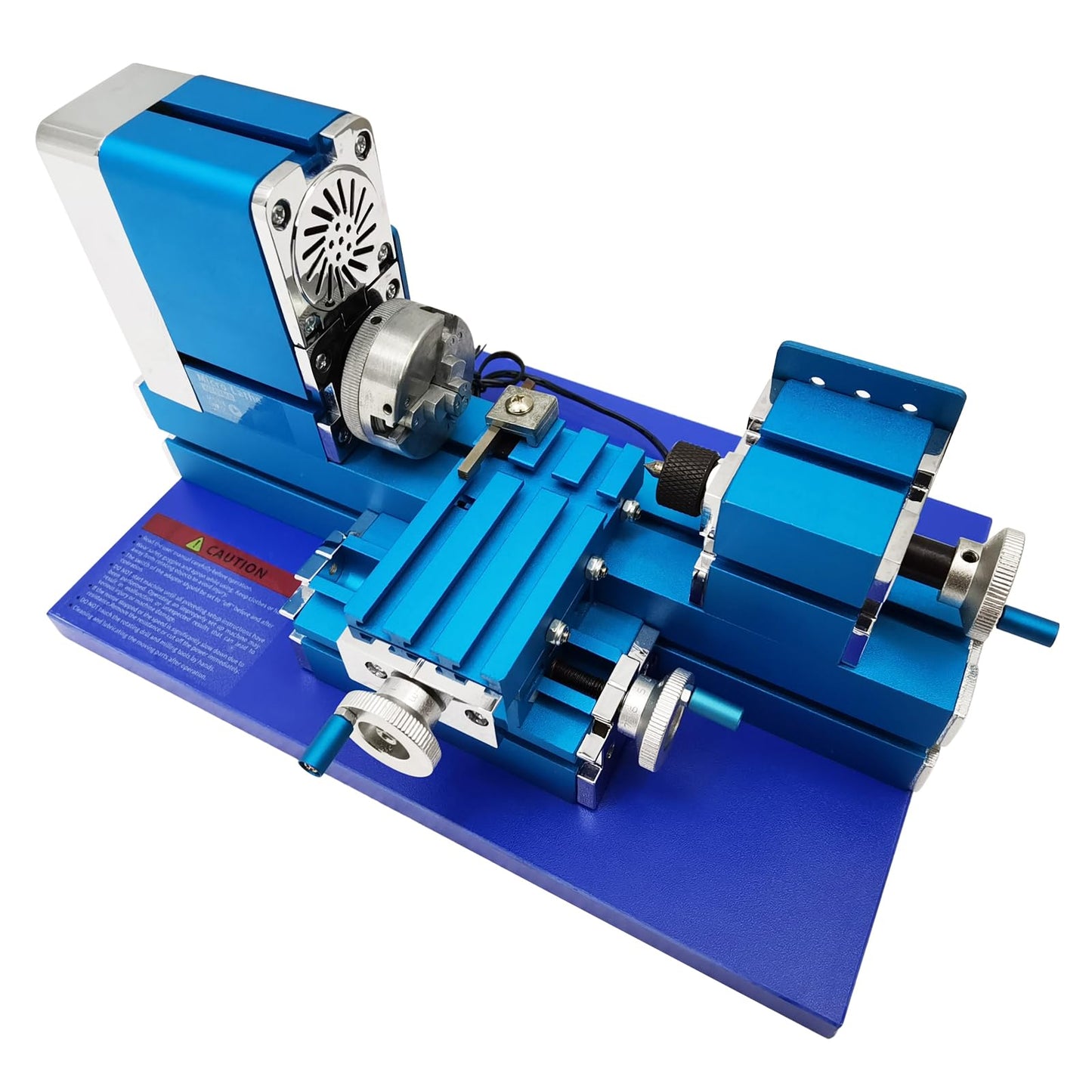 INTBUYING All-metal Miniature Lathe 100-240V Didactical Mini Metal Lathe Machine 20000rpm for Teaching Demonstration Woodworking DIY