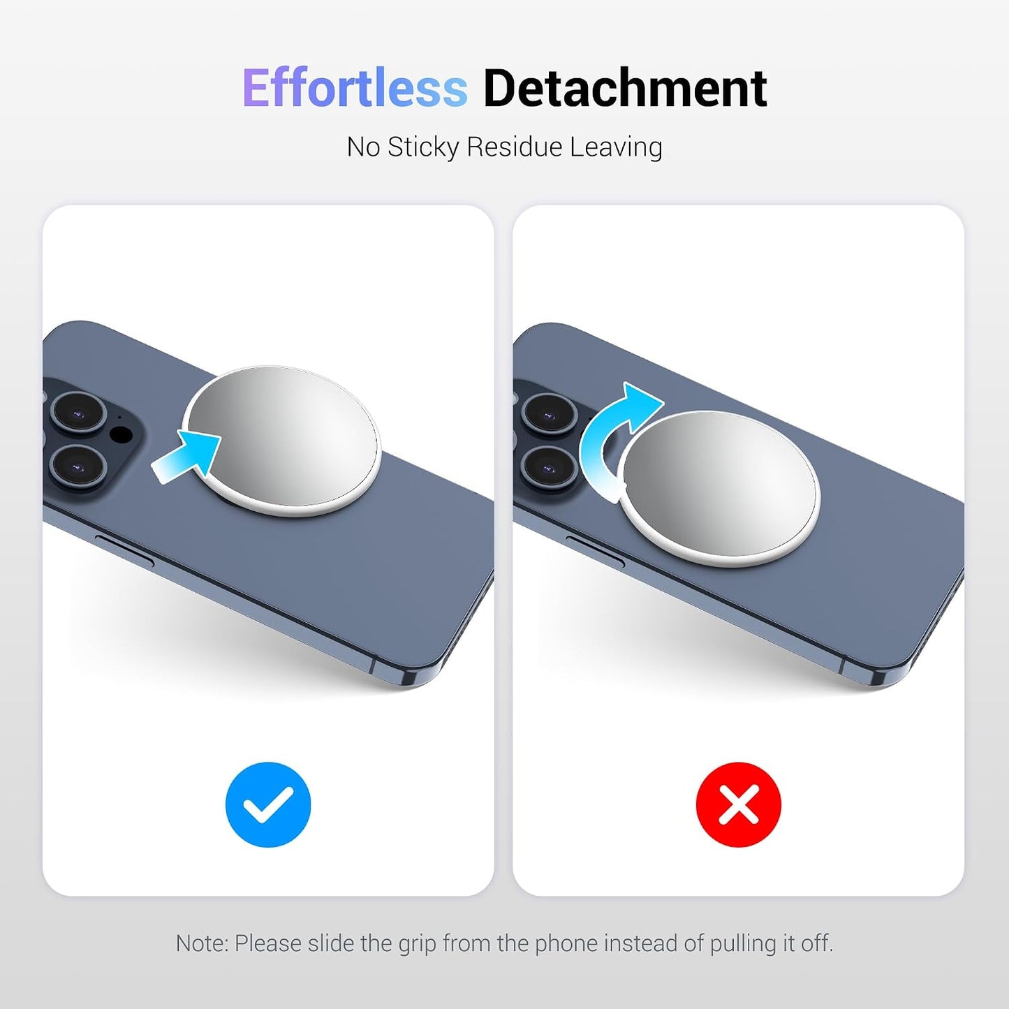 2.2" 17 16 15 14 13 Magnetic Selfie Mirror for Back Camera,Slim Phone Convex Mirror for Magsafe Compatible with iPhone