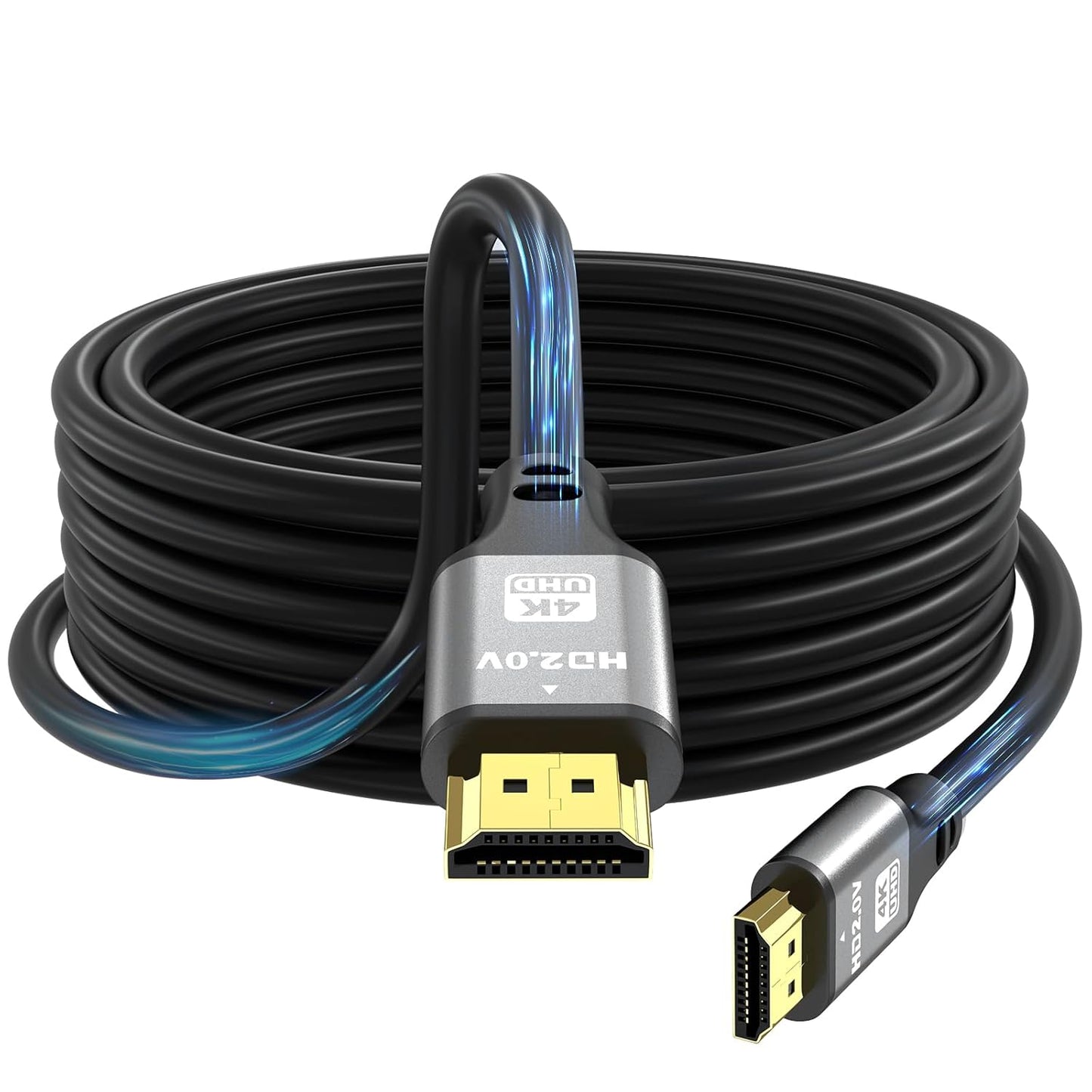 25 4K 18Gbps 2.0, PS5/PS4, FT HDMI Cable, High Speed HDMI Ultra HD, Ethernet, ARC, HDR Compatible with Xbox, HDTV
