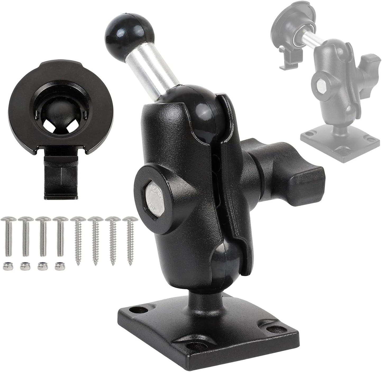 FPN 2577LT 42LM 44 52LM 54 55LMT 56 2457 249 Aluminum Heavy-Duty GPS Mount with AMPS Square Plate Base for Garmin