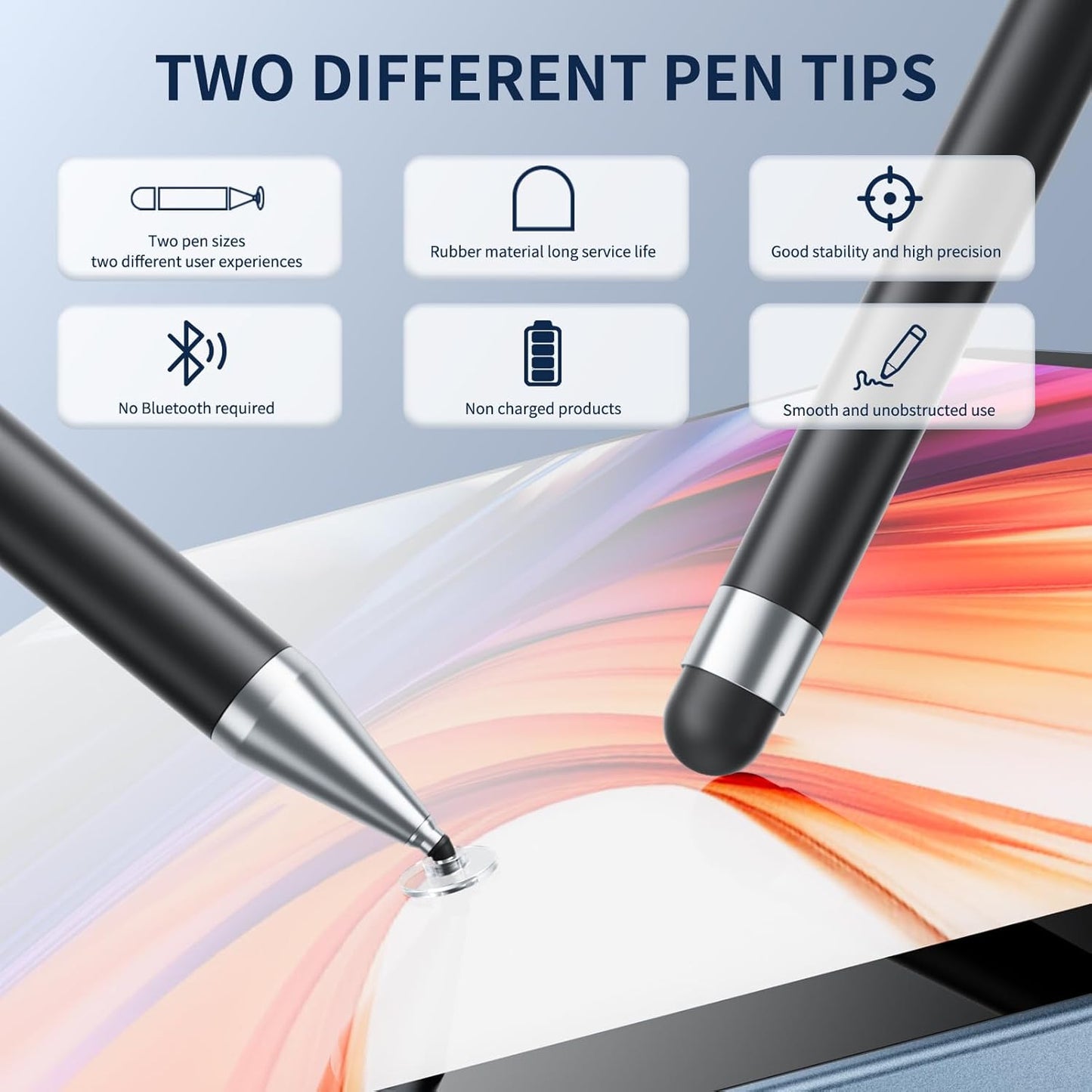 GCHMDE 6 2-in-1 Stylus Pen for Touchscreen, PCS Stylus High Precision and Sensitivity, Suitable