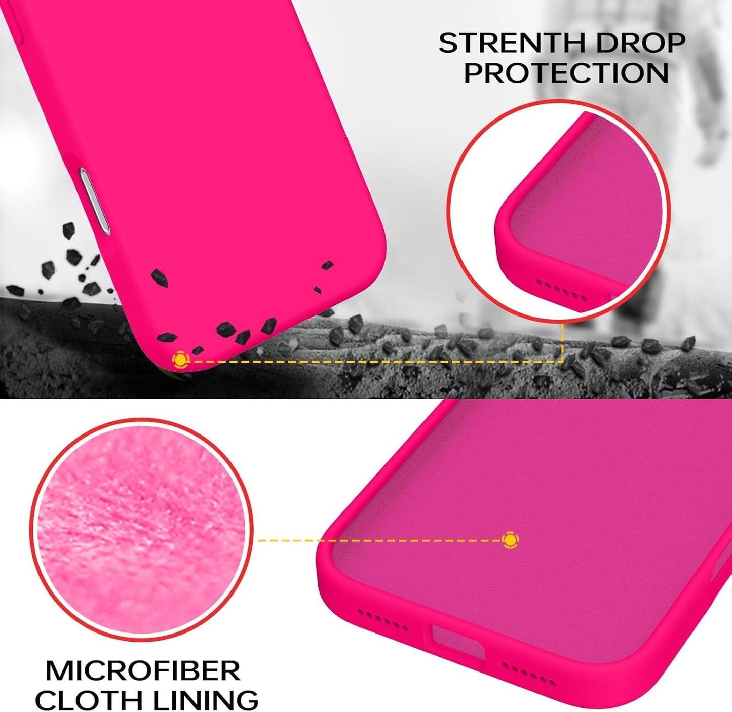 BENTOBEN 17 17 17 6.9" 2025, for iPhone Pro Max Case, Liquid Silicone Anti-Slip Microfiber Lining ProMax Phone Case
