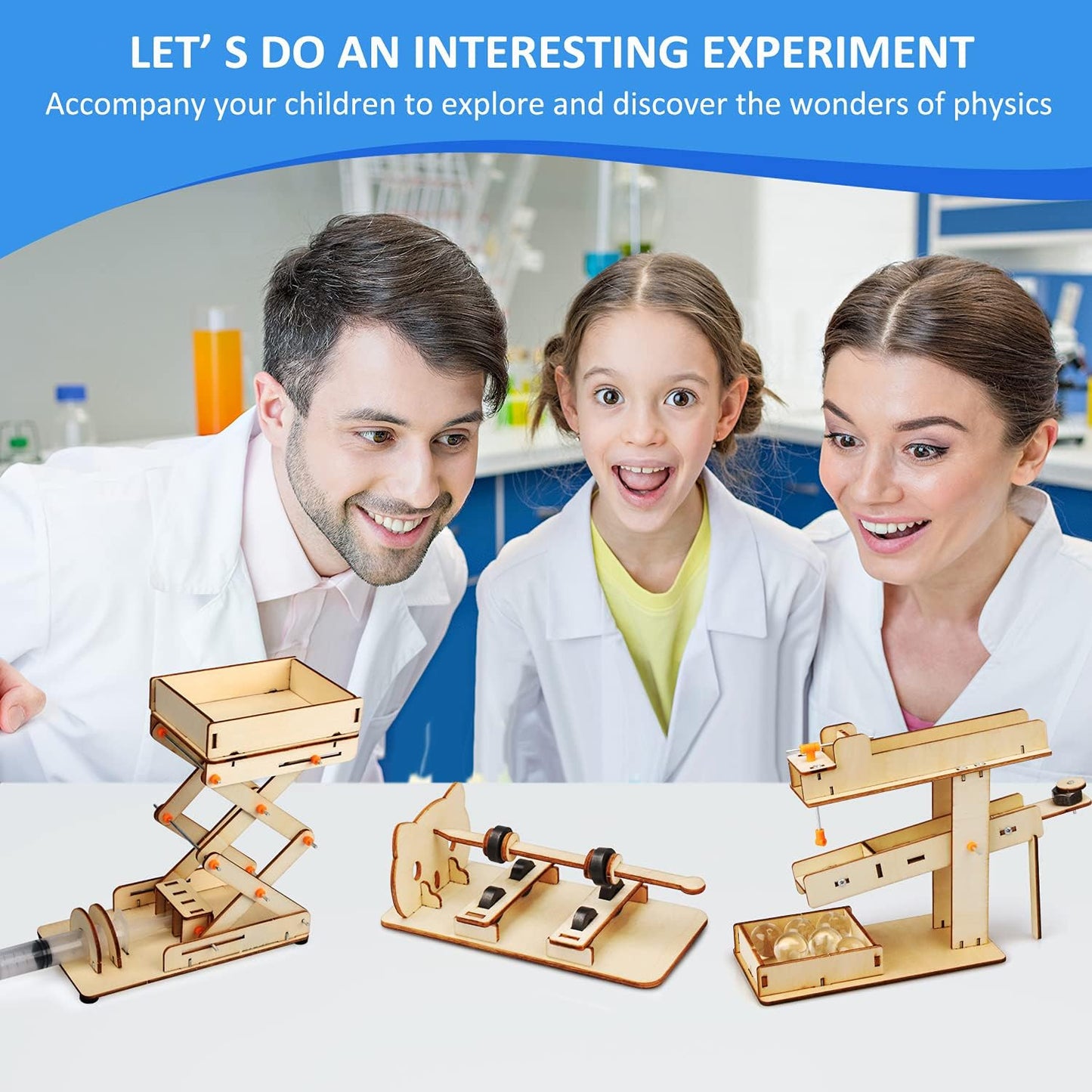 Poraxy 6 in 1 STEM Kits for Kids | Educational Science Projects & 3D Wooden Puzzles | Ages 8-13