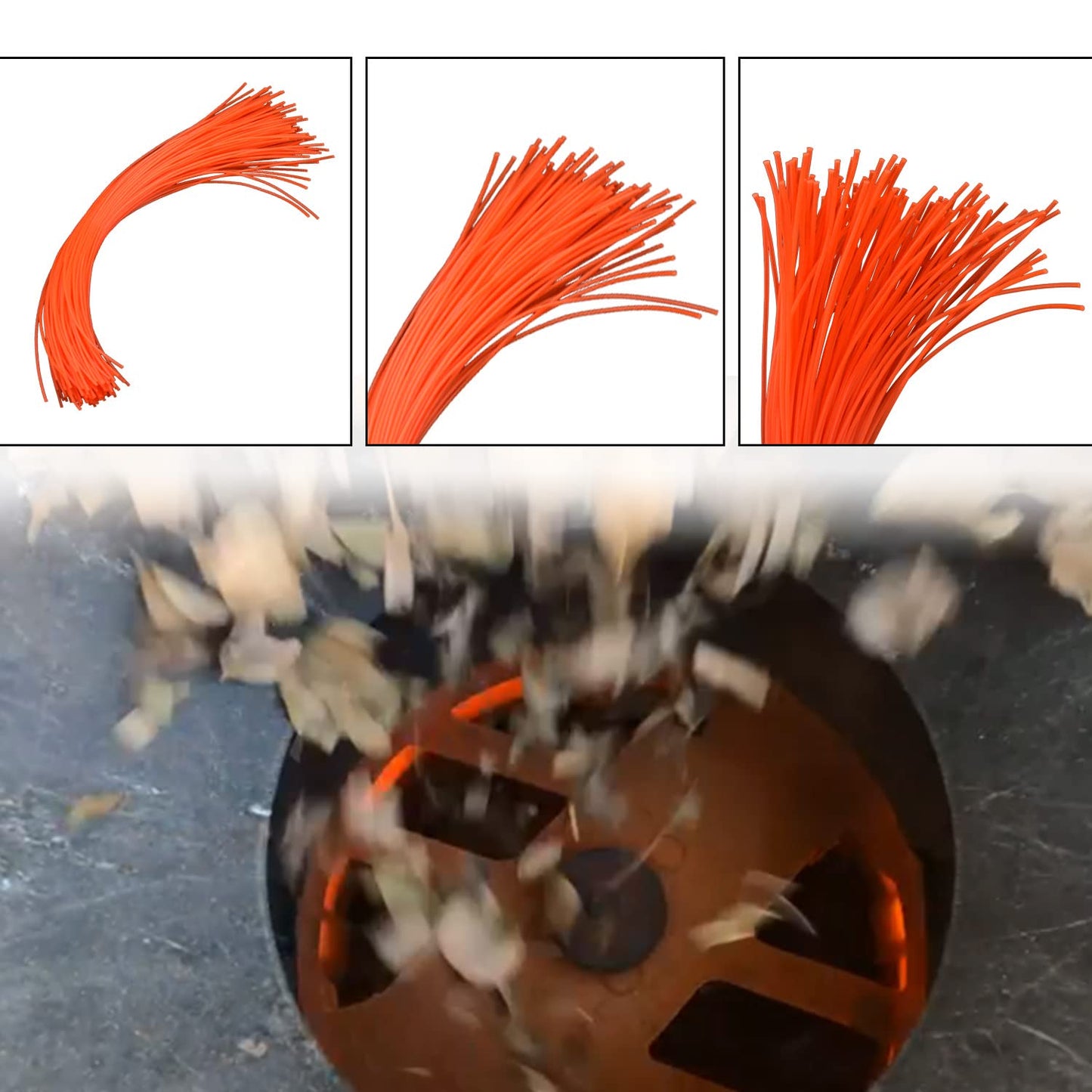Braveboy 85 Pack WA0050 Flex-A-Line Replacement Line Compatible with Worx 13" WG430 Electric Leaf Mulcher 50018961