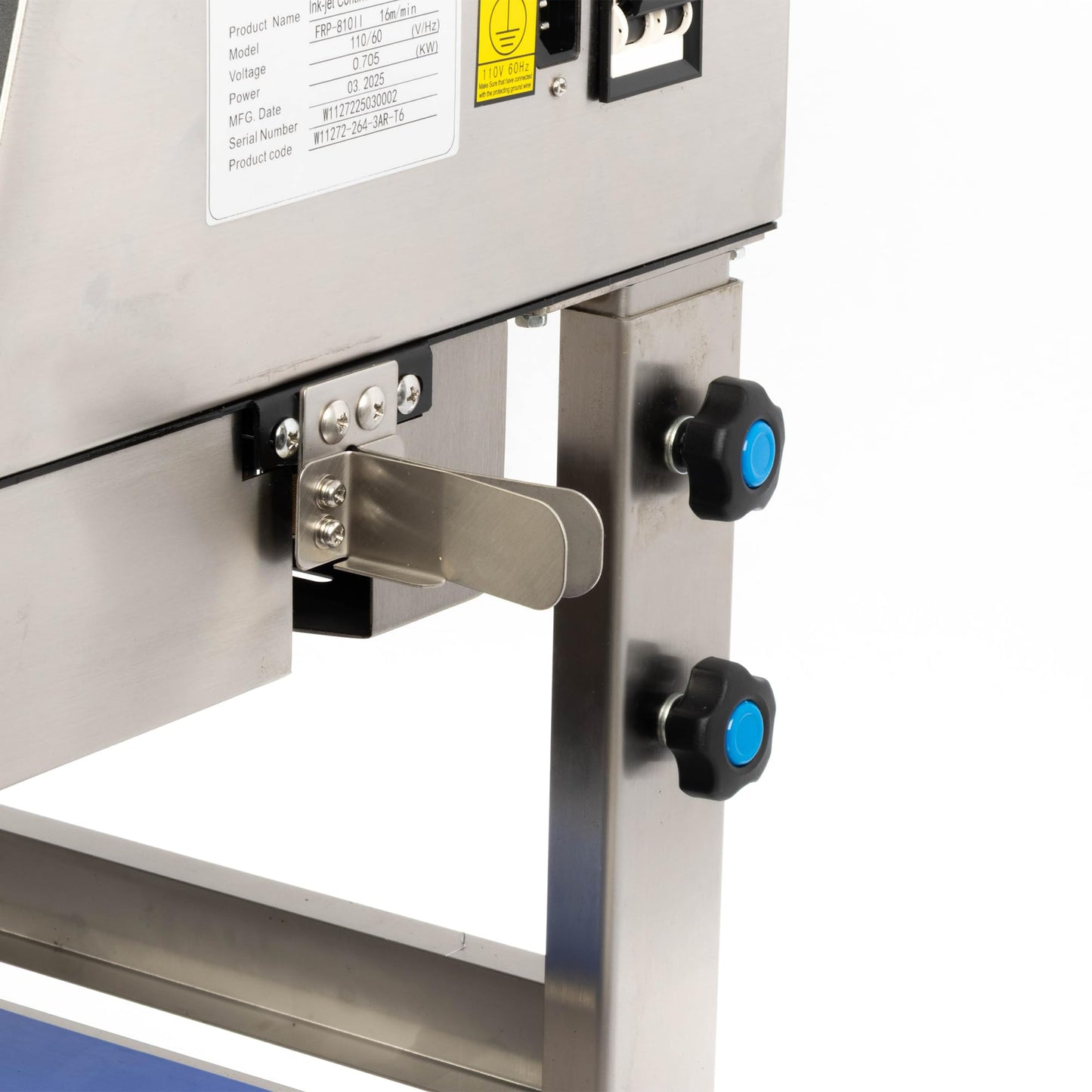 U.S. Solid Continuous Band Sealer with Inkjet Printer, Automatic Vertical Bag Sealing Machine, 0.39" Sealing Width, 0-16 m/min, 0-572°F, for PVC/Mylar Commercial Industrial Packaging