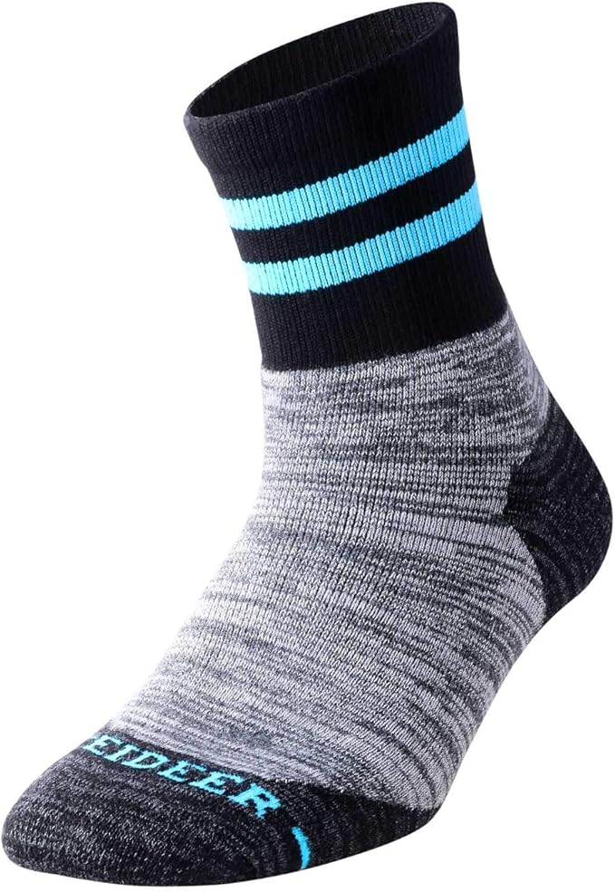 FEIDEER Women's Hiking Walking Socks, 4-Pack Outdoor Recreation Socks Wicking Cushion Crew Socks