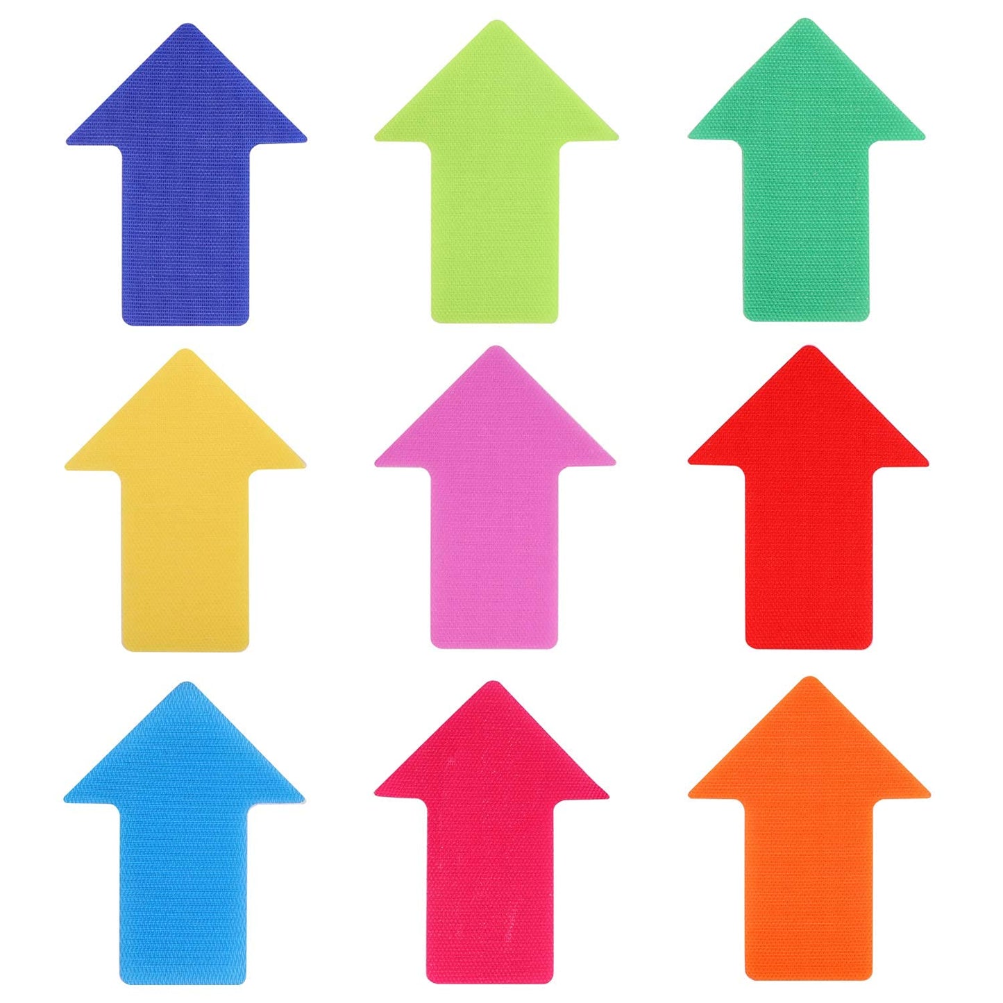 63 Pieces Arrow Carpet Markers for Classroom, Social Distancing and Wait Line Up Flexible Group Activity Game (6 Inches)