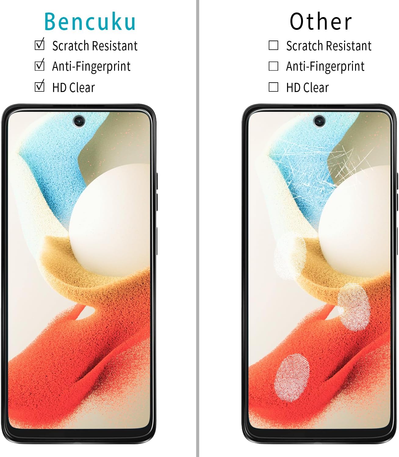 (2 Pack) 5G (2024) Designed for Motorola Moto G Tempered Glass Screen Protector, Anti Scratch, Bubble Free