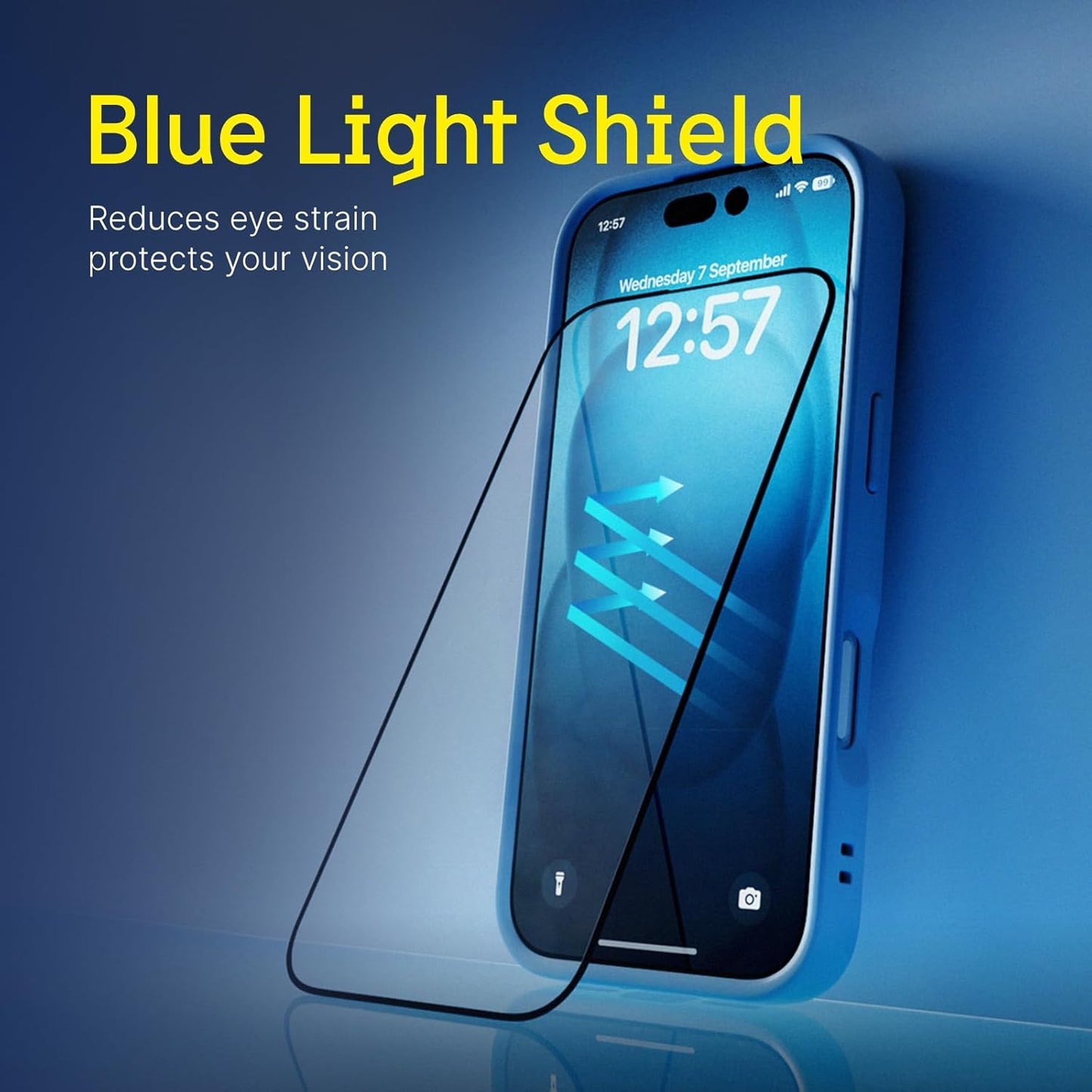 17 16 9H RHINOSHIELD Screen Protector Compatible with iPhone Pro Max / Pro Max | Tempered Glass Protecctor- High
