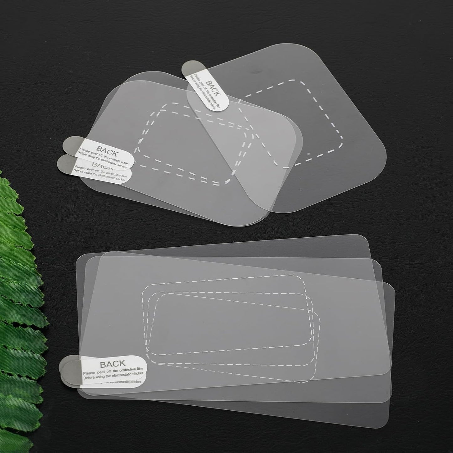 Tucnoeu 8Pcs Dashcam Windshield Sticke Clear Electrostatic Stickers Sticker Shield for Windshields,Prevent Scratching