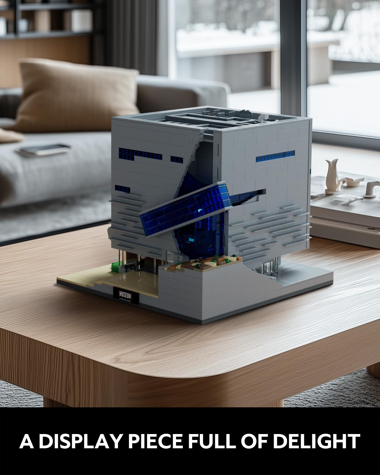 Nifeliz Museum of Nature and Science Building Set, Gift Idea for Lovers of Museums, Buildable Display Model, Addition to The Modular Buildings Collection (3373 PCS, NF10286)