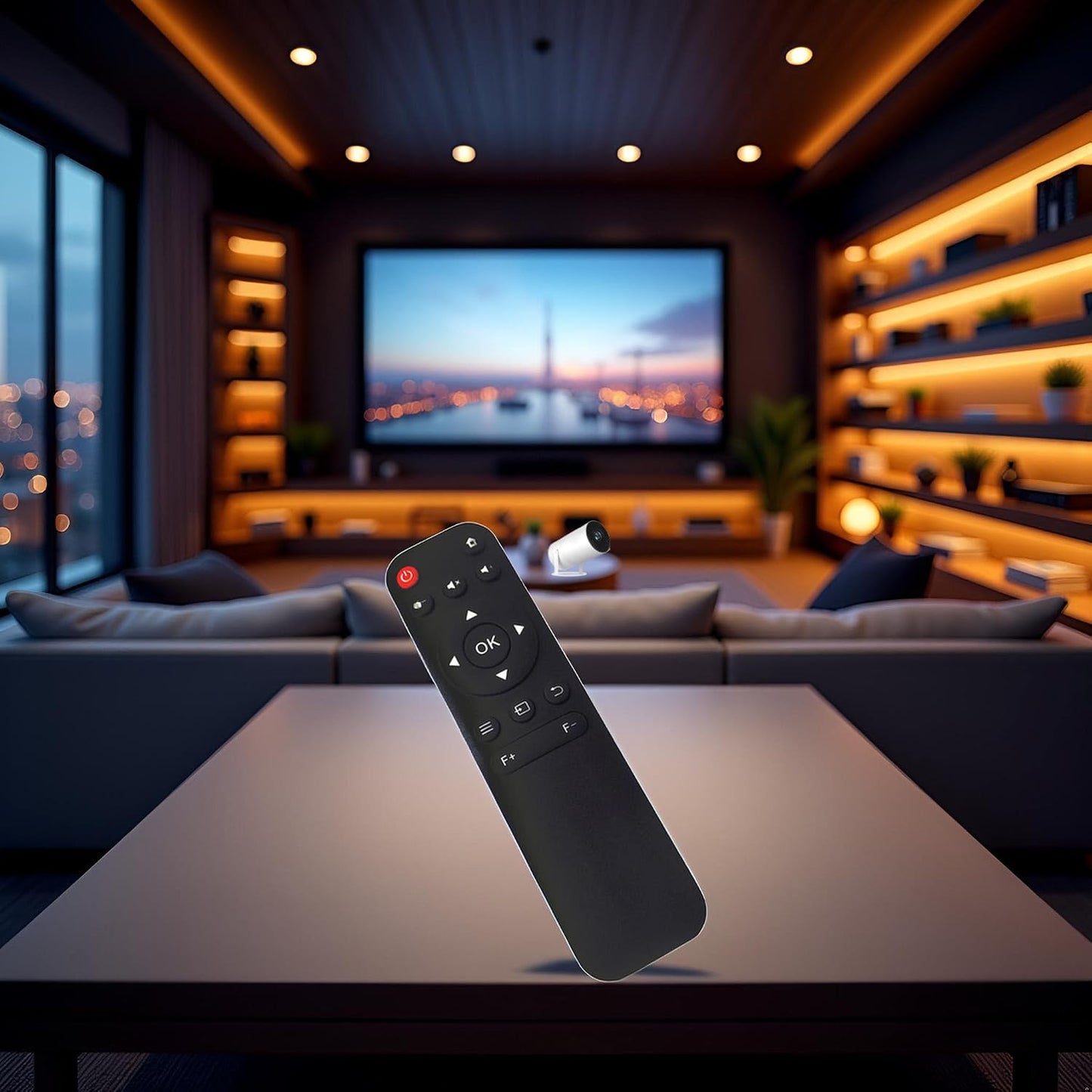 ZECARFA H1 P61 HY300 (X3-Remote) Mini Projector Remote Replacement Remote Control