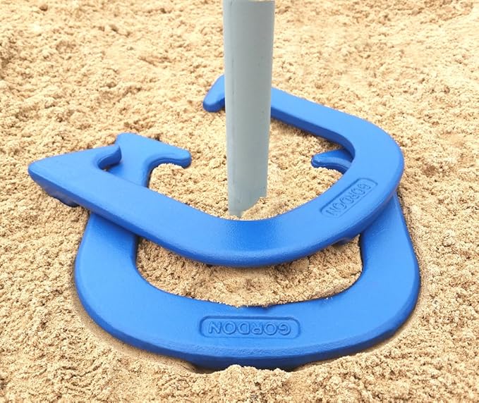 Gordon Professional Pitching Horseshoes - NHPA Sanctioned for Tournament Play - Drop Forged Construction - One Pair (2 Shoes) - Medium Weight