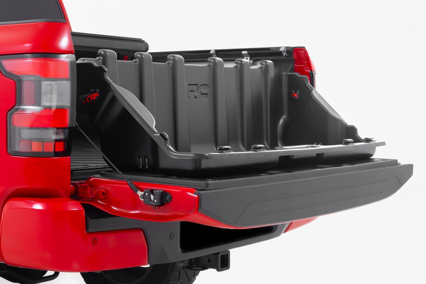 Rough Country Easy Access Truck Bed Cargo Storage Box | Mid-Size 52.5" - 10203, Black