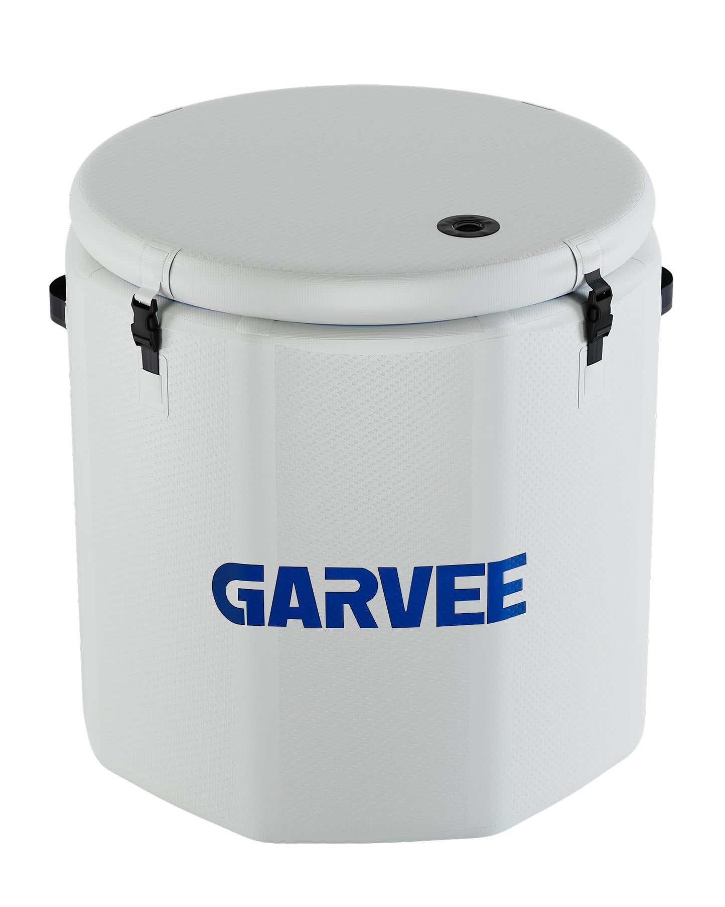 XXL Ice Bath Tub for Athletes, Compatible with Water Chillers, 186-Gallon Inflatable Cold Plunge Tub with Insulated Lid, Portable for Outdoor & Indoor Recovery (White, 186Gallon)