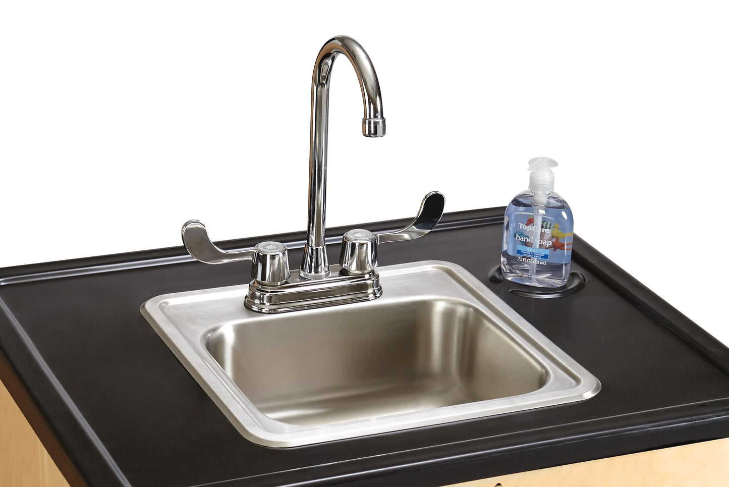 Jonti-Craft 1367JC Clean Hands Helper Portable Sink, 38" Counter Height with Stainless Steel Sink - Plumbing Required