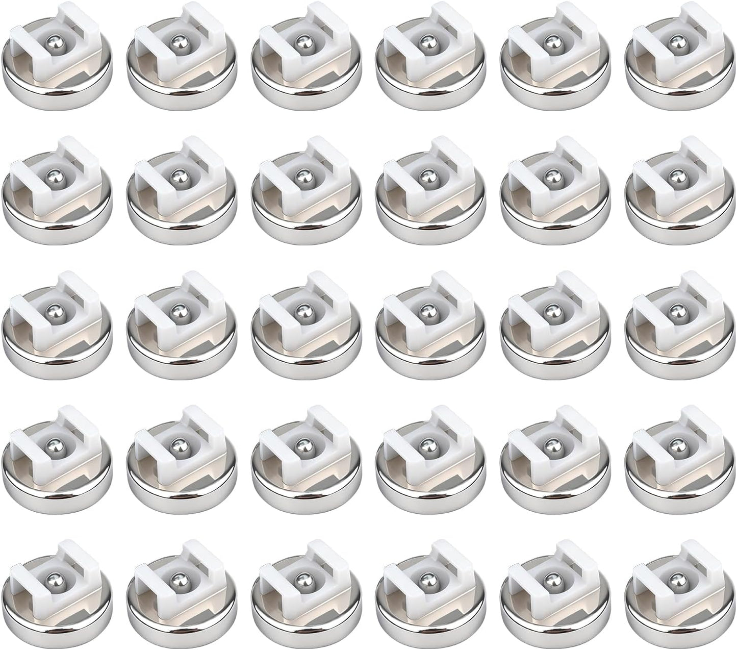 18lbs (16mm, Count, 30) Magnetic Cable Zip Tie Base, Heavy Duty Vertical Tension, Multipurpose Wire Clips Management