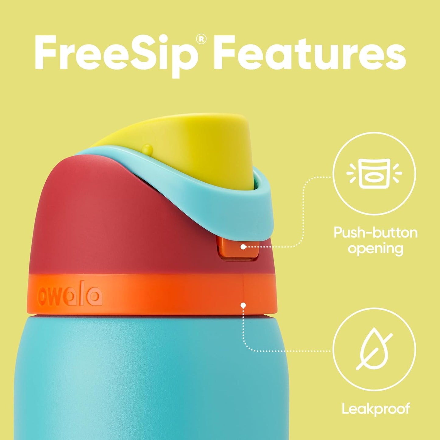 Owala FreeSip Insulated Stainless Steel Water Bottle - BPA-Free, 40 Oz, Perfect for Travel & Outdoor Use