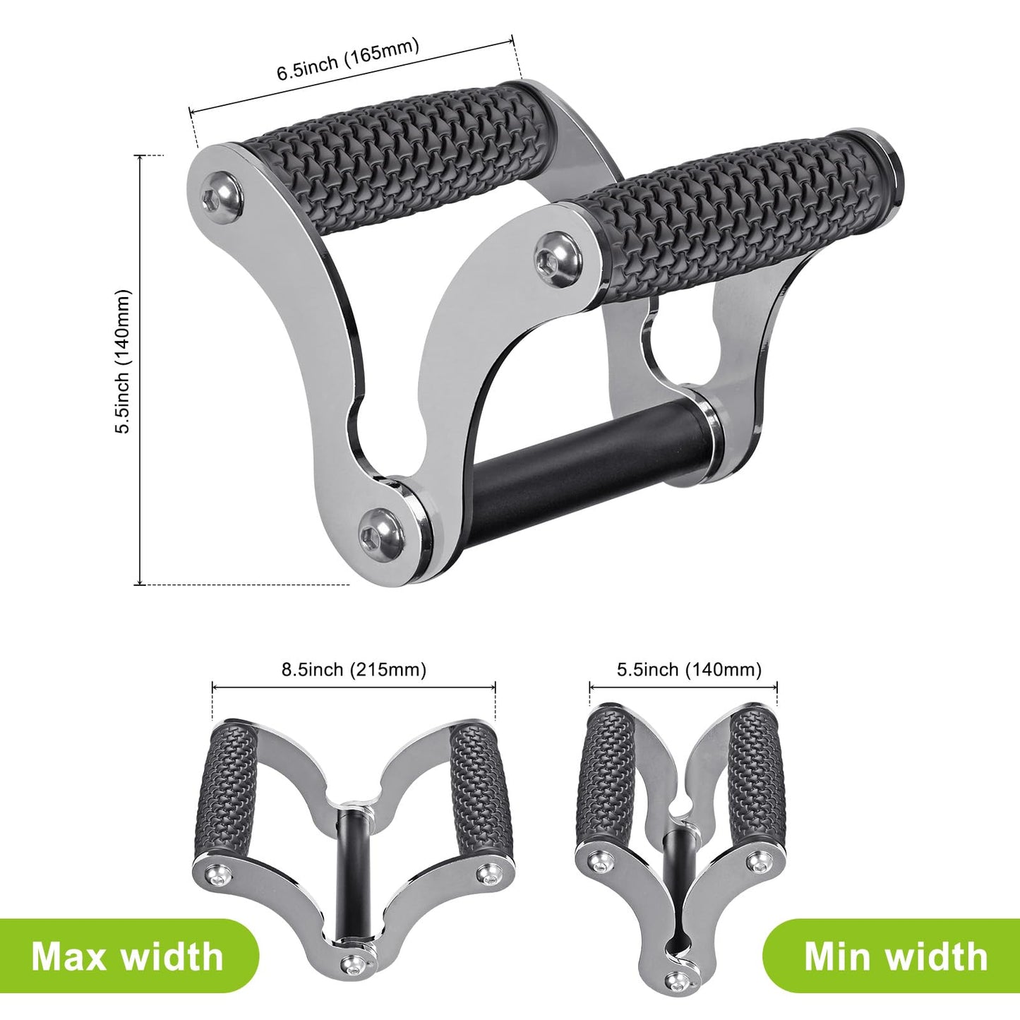 SELEWARE V Bar Landmine Handle Attachment, Solid Landmine Double D Handle T Row Attachment With Non-Slip Rubber Handle, Fits Olympic Bars Strength Training Bars