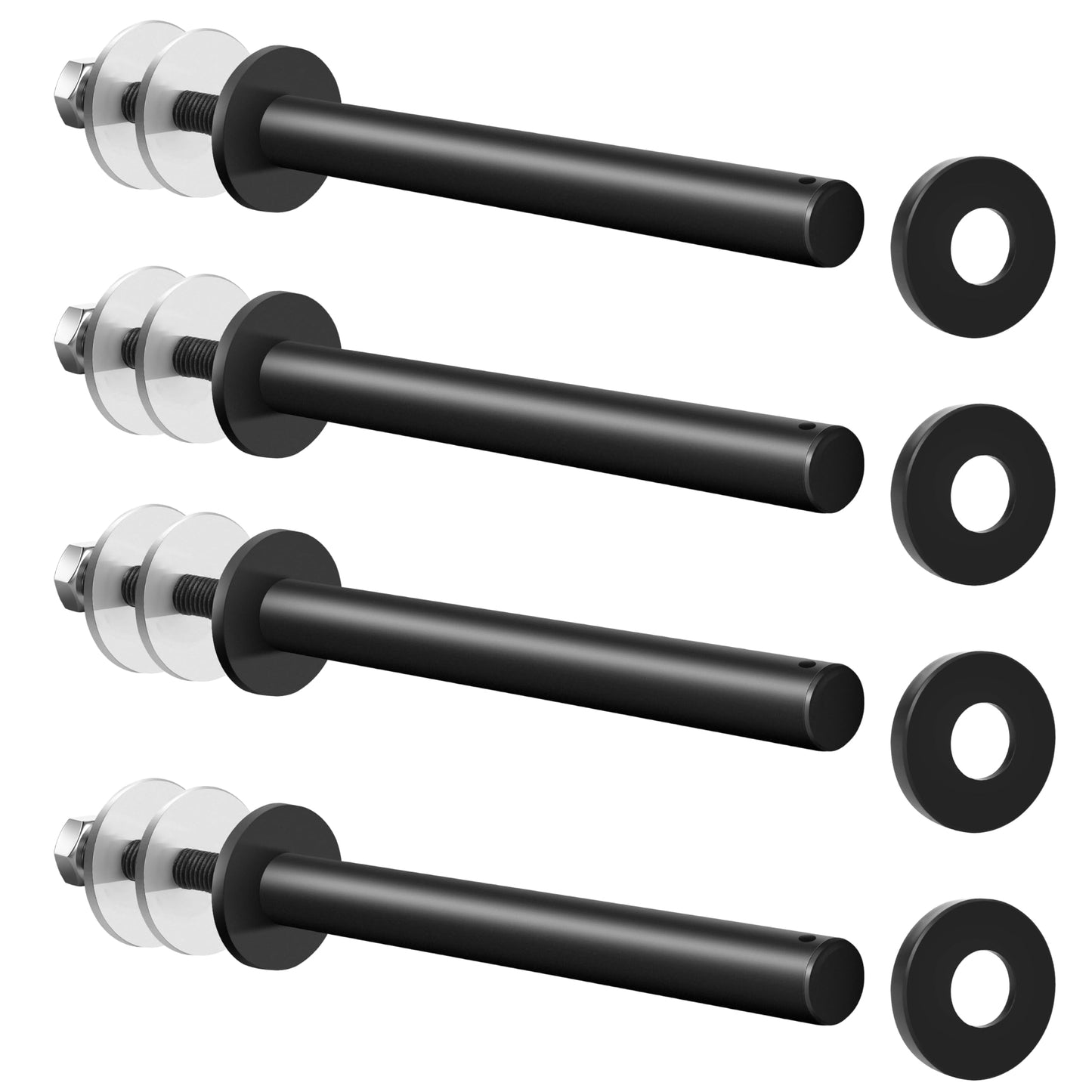 EVERYMATE Weight Plate Holder: Power Rack Attachments Squat Rack Weight Plate Rack for 1 inch Standard Weight Plates, 2x2 3x3 2x3 Power Cage Accessories Weight Plate Storage