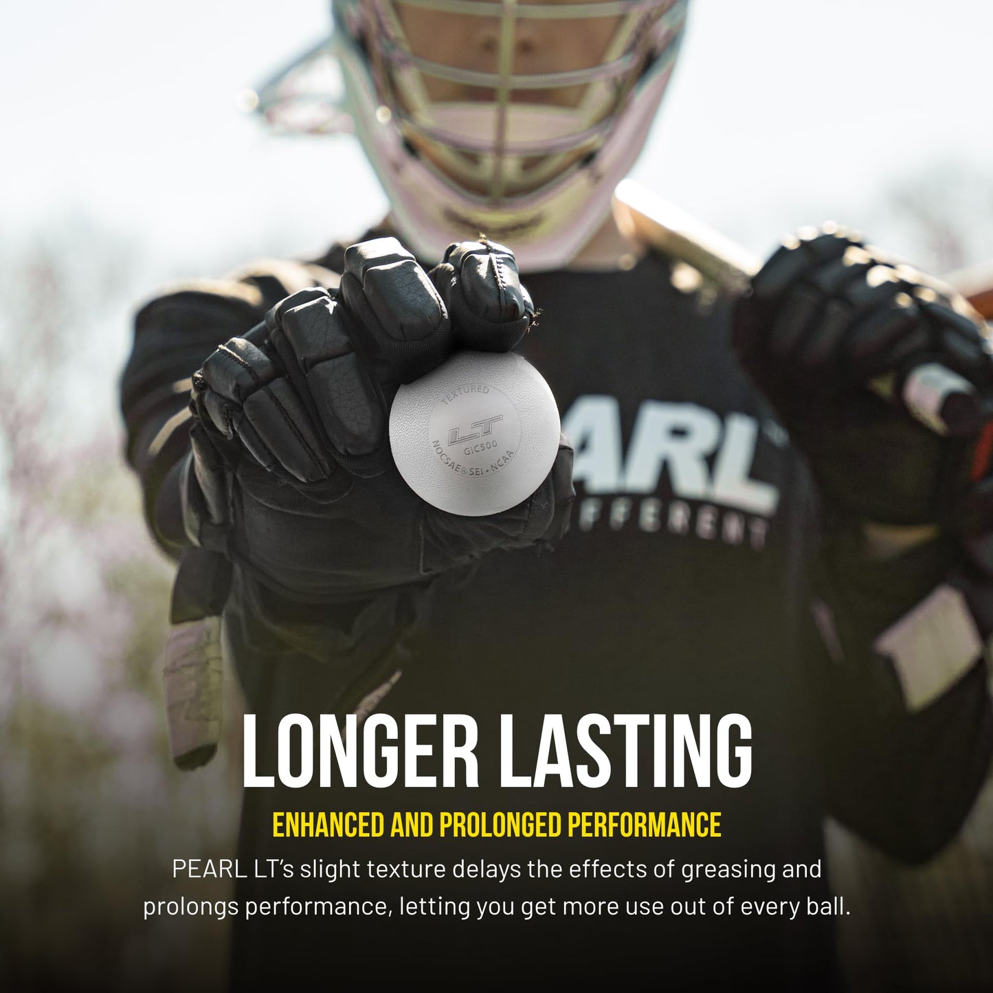 Pearl LT Textured Lacrosse Balls by Guardian Innovations, 20 Pack - SEI Certified Meet NOCSAE Standards for Games. Official Game Balls of Top NCAA Programs, Tournaments and Leagues - White