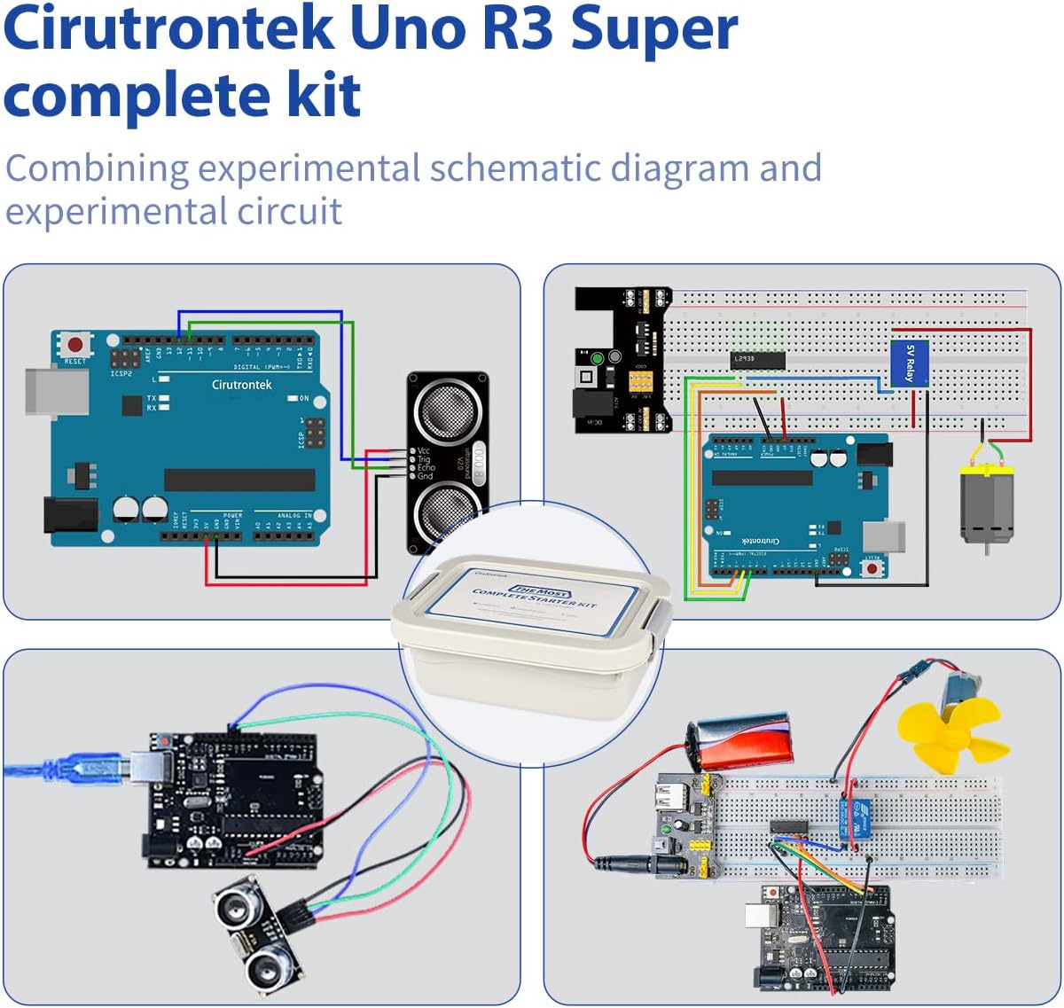 R3 Programming Most Complete Starter Kit for UNO Project Electronics Starter Kit with Tutorial Compatible with IDE STEM