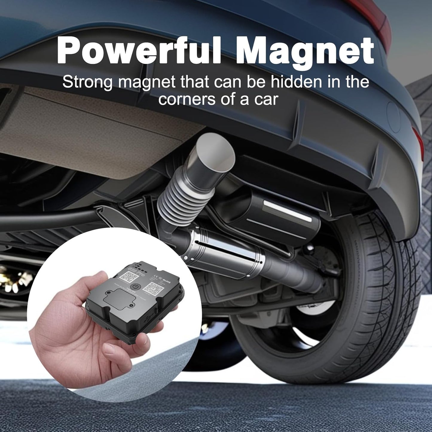 wanwaytech 4G 7500mAh GPS Tracker Vehicle - LTE Real-Time GPS Tracking Device for Cars/Trucks, Battery, Worldwide