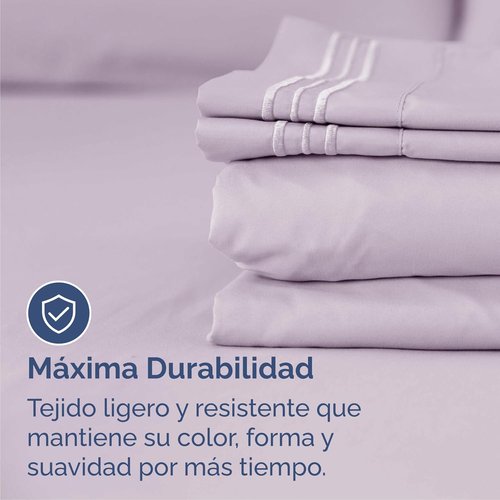 Cal King Size Sheet Set by [Brand Name] - Comfy Cooling & Breathable Bed Sheets - Luxury Light Lavender - Deep Pockets & Wrinkle-Free