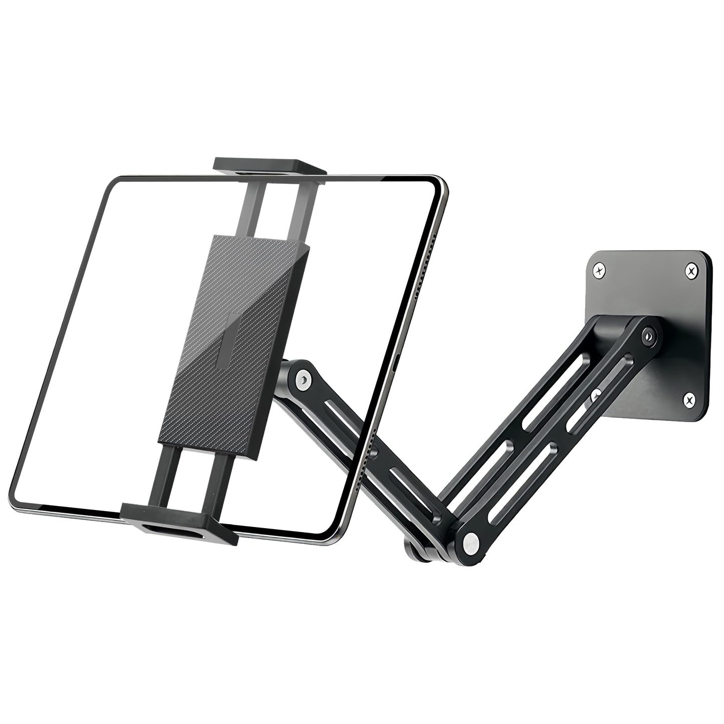 Bestoct Tablet Wall Mount Holder for iPad, Aluminium Foldable Arm, Used in Kitchen, Under Cabinet, Home Gym, for iPad Pro/Air/Mini/Samsung Galaxy Tab/4.7-13" Phones & Tablets (Up to 13")