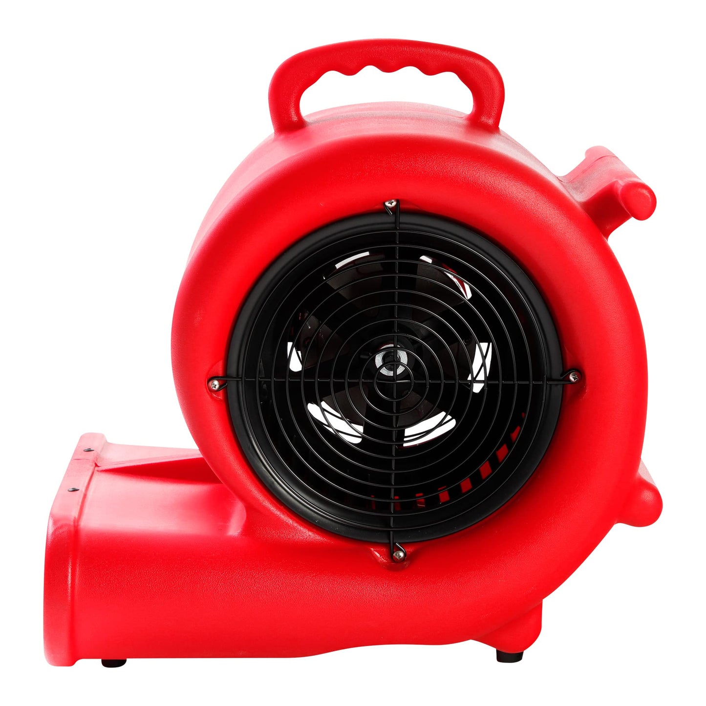 Mounto 1/3hp Air Mover 2000cfm Carpet Dryer Blower Floor Drying Fan - 3-Speed Air Mover w/Dual GFCI Outlet, 25ft Power Cord for Drying, Cooling, Air Circulation (Red)