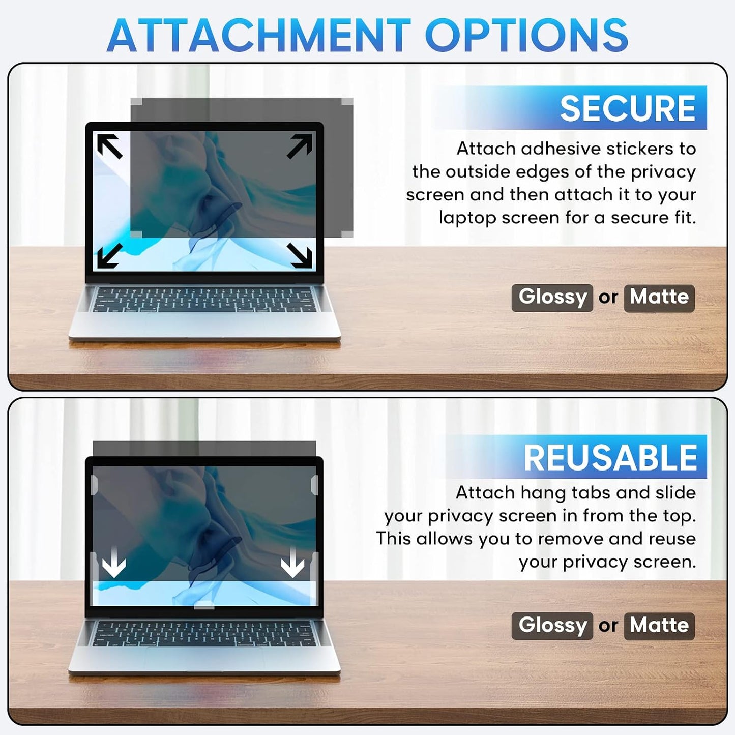 16 Inch 16:10 Yamaya Laptop Privacy Screen, Removable Aspect Privacy Filter Screen Protector