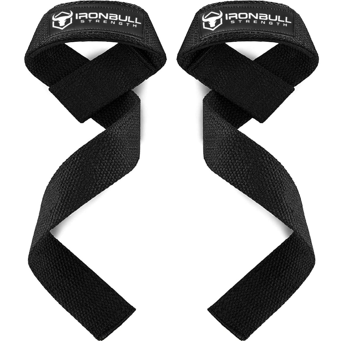 Lifting Wrist Straps for Weightlifting (1 Pair) – Padded Lifting Straps for Deadlifts, Powerlifting, Strength Training & Bodybuilding – Gym Straps for Men & Women (Black V2)