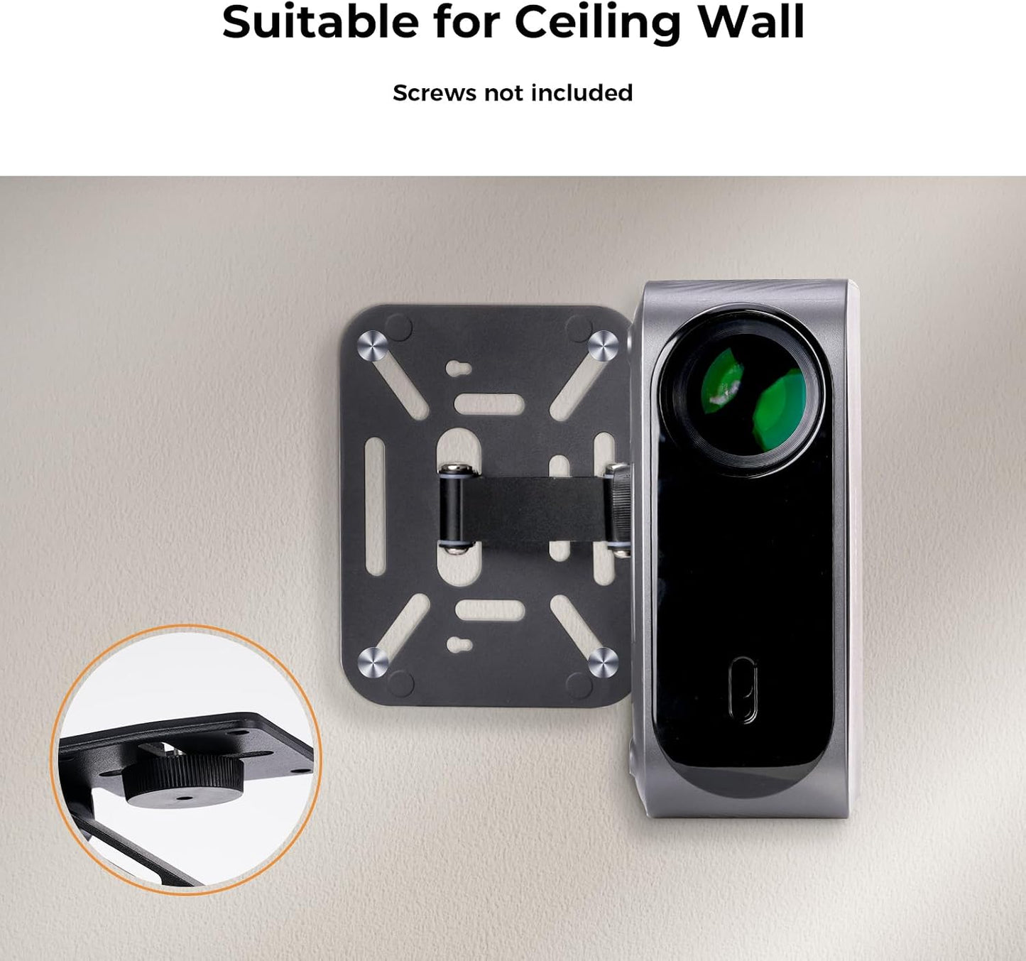 KOGATA Setup 180-Degree 295g Project Mount, Mini Projector Stand, Ultra-Compact Folding Stand Easy with Rotation,Mini