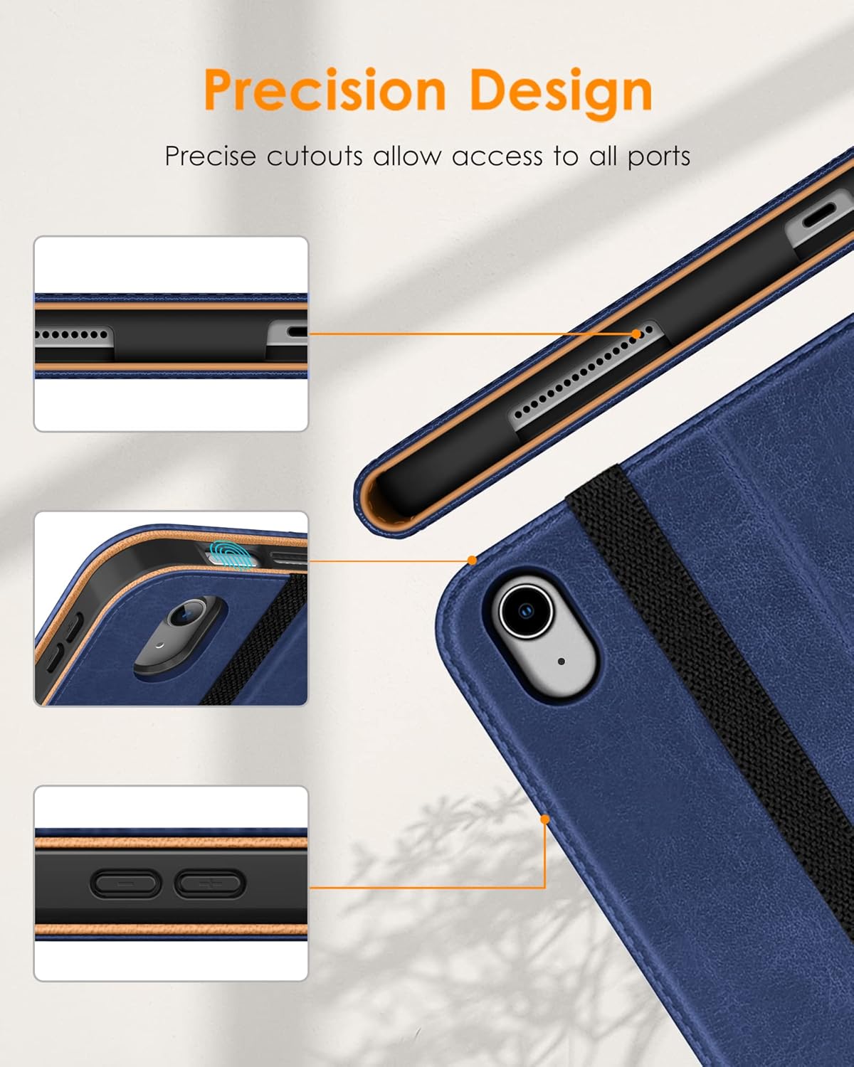 DTTO (A16) 11th 11 Inch 2025, 10th 10.9 Inch 2022, for iPad Generation Case iPad Generation Case Premium Leather