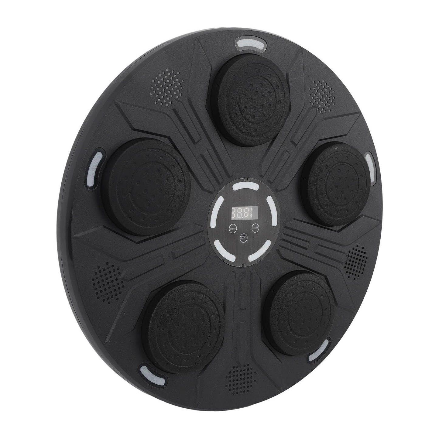 Qinlorgo Music Boxing Machine, Rechargeable Bluetooth Electronic Boxing Target with Adjustable Light Jumping Speed, Wall Mounted Punching Equipment for Kids Adults Home