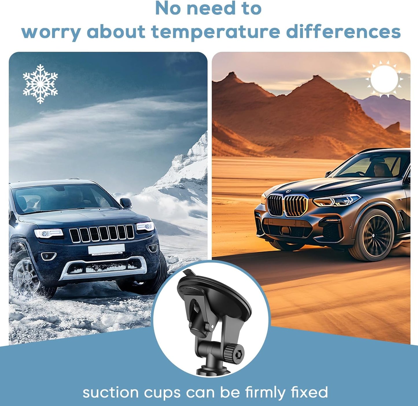 Vovucai R7 R8 Suitable for Uniden Radar Detector, Car Radar Detector Suction Cup Bracket, Windshield and Dashboard
