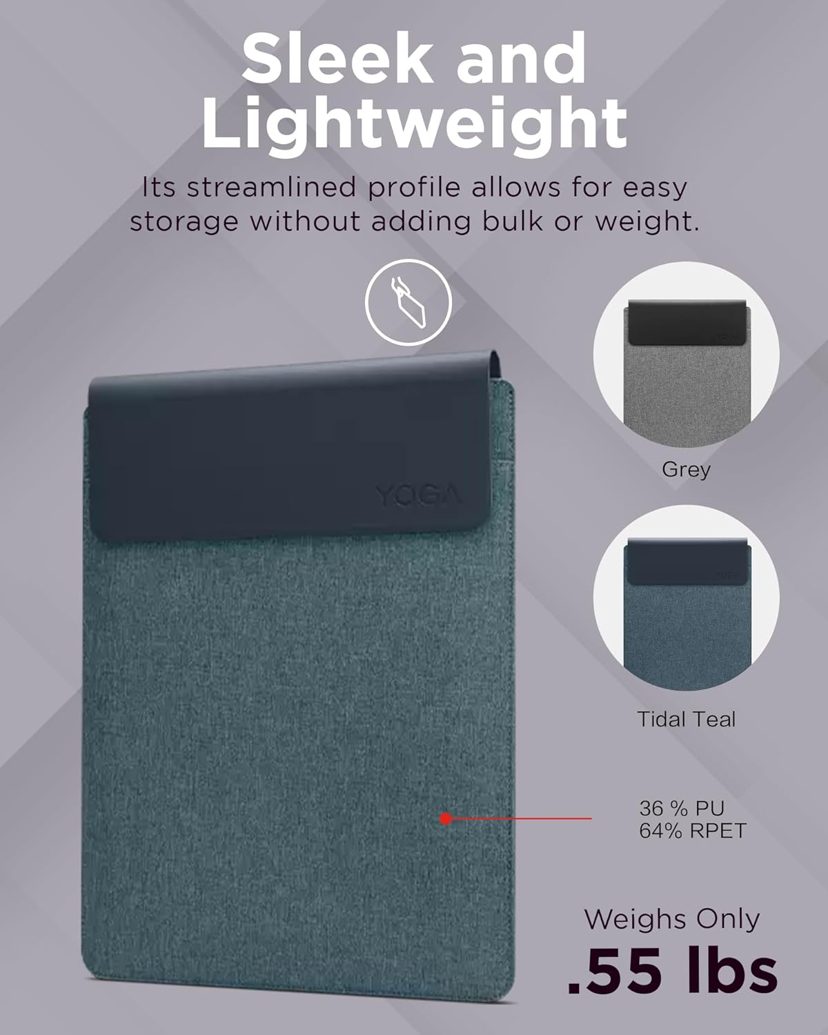 Lenovo 14 Inch Slim Laptop Sleeve Notebook/Tablet - Compatible with MacBook Air/Pro - Eco-Friendly Lightweight Case